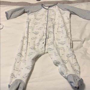 Little Me One Pieces - Dinosaur print footed onesie Little Me One Pieces - Dinosaur print footed onesie